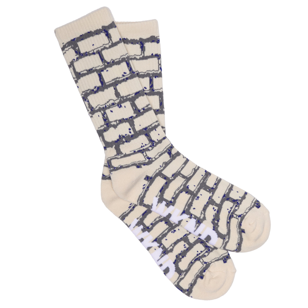 Brick Socks - Cream / Charcoal / Navy