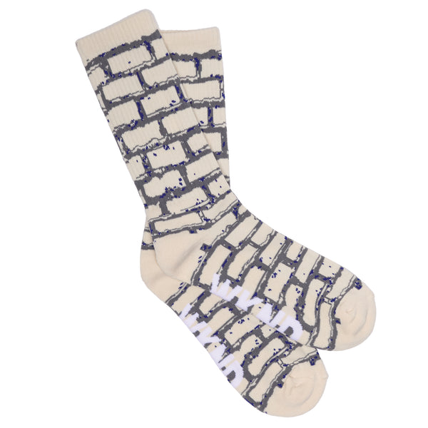 Brick Socks - Cream / Charcoal / Navy