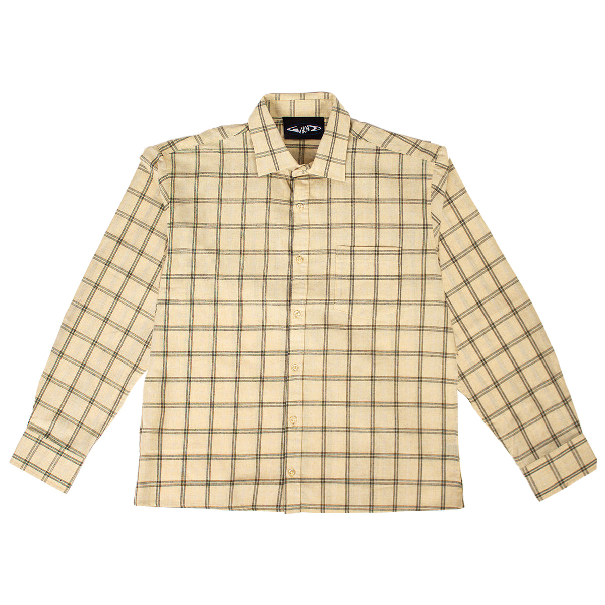 DJ Shirt - Off White Plaid