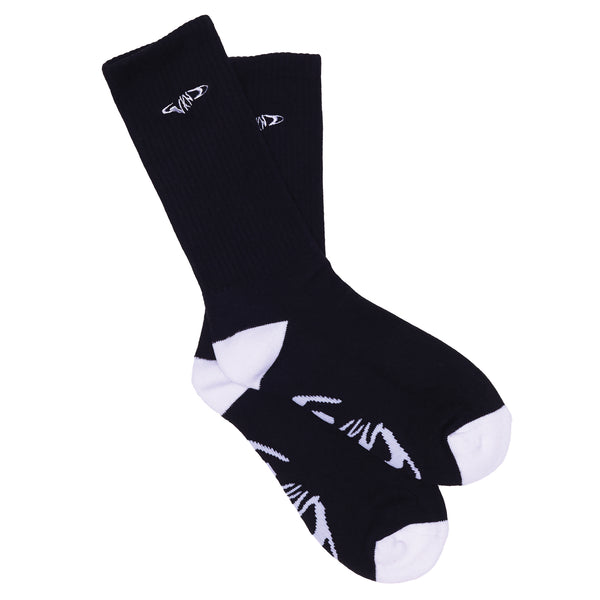 Fishbone Sock - Black