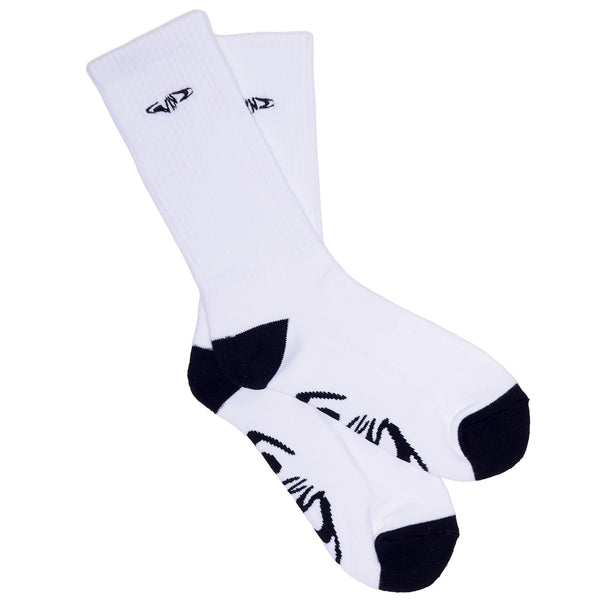 Fishbone Sock - White