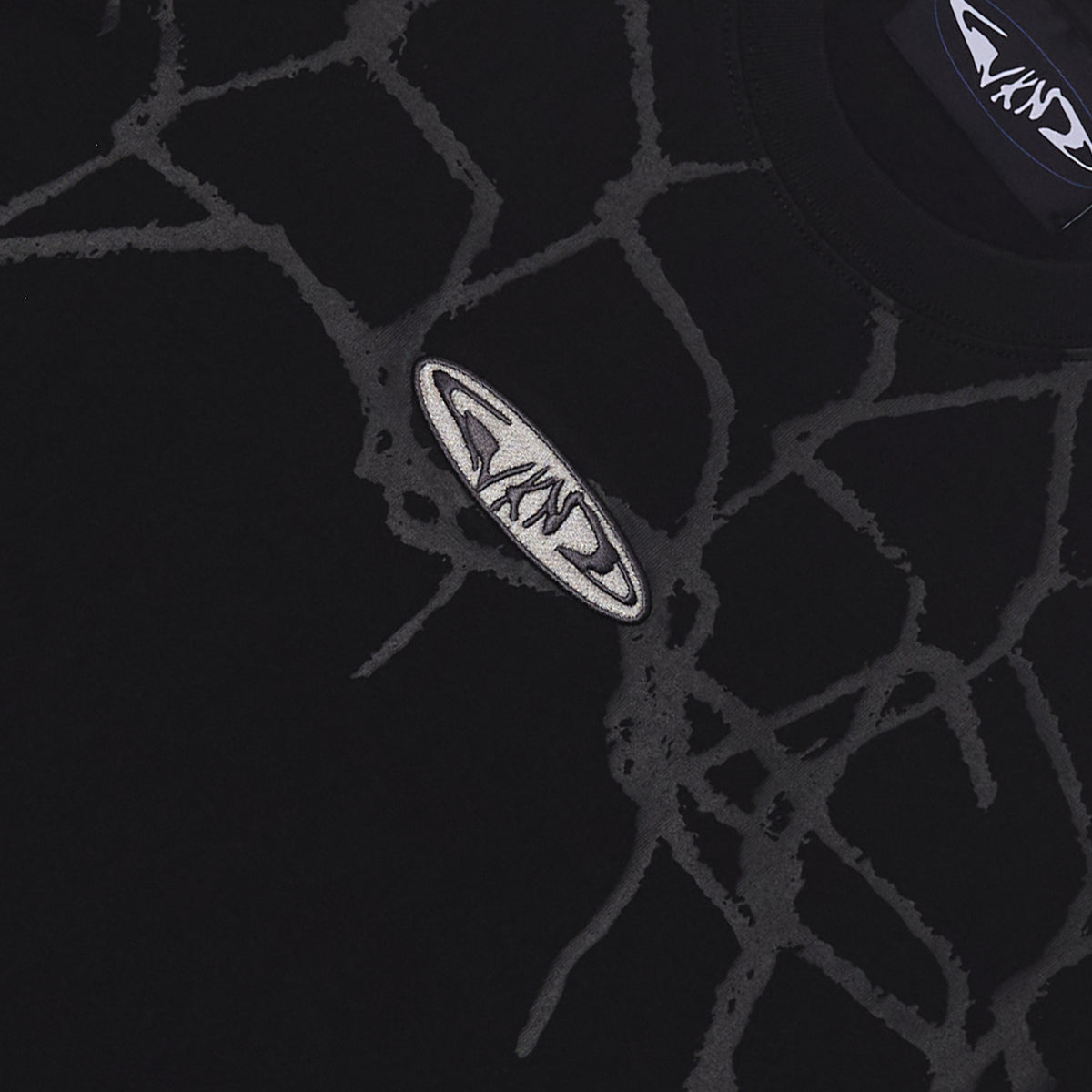 Fishbone Emblem Tee - Black