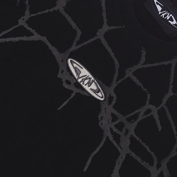 Fishbone Emblem Tee - Black