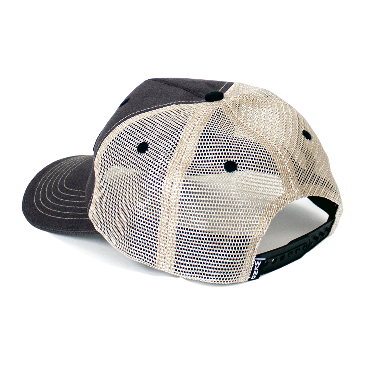 Fishbone 5-Panel Trucker Hat - Warm Grey
