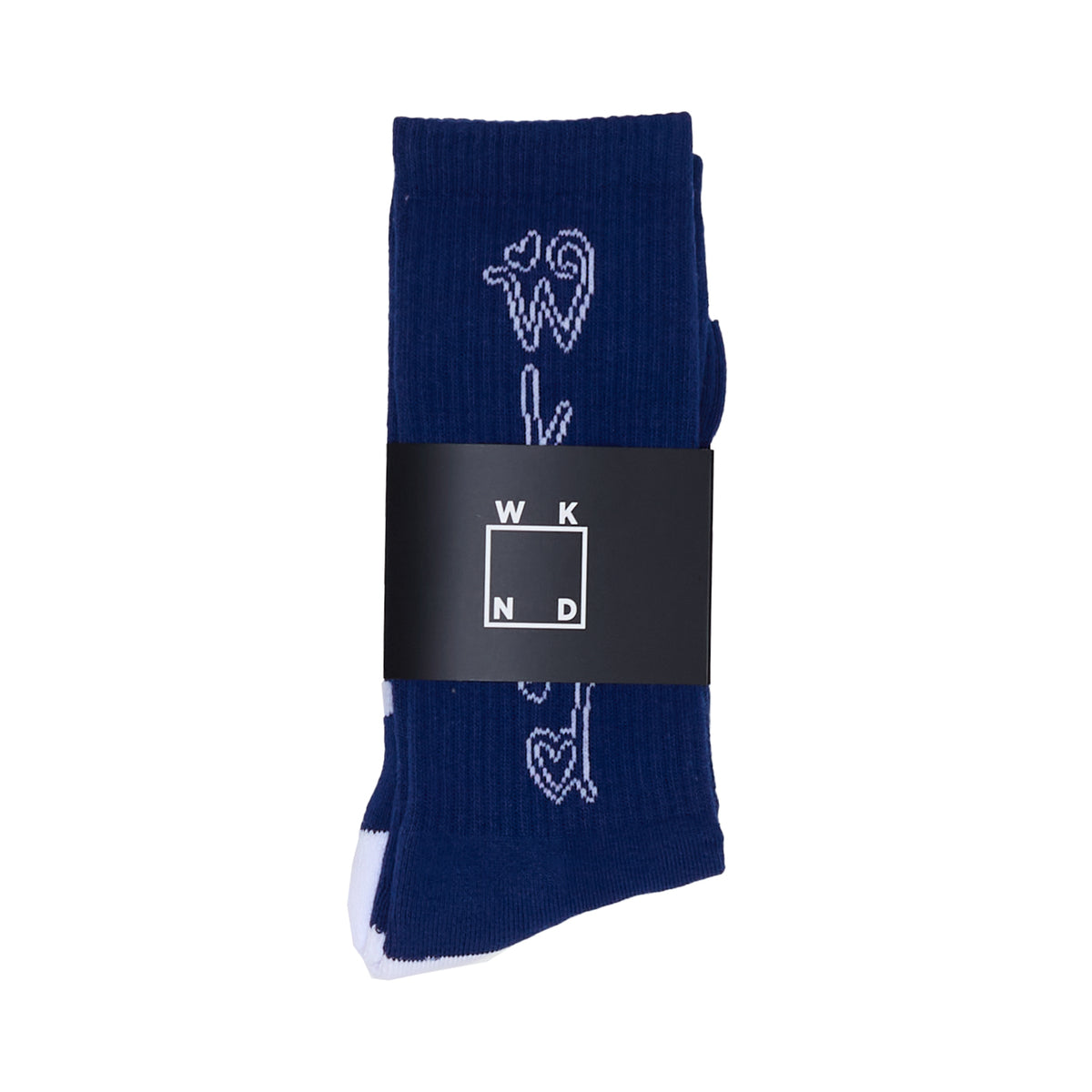 Heart Socks - Navy