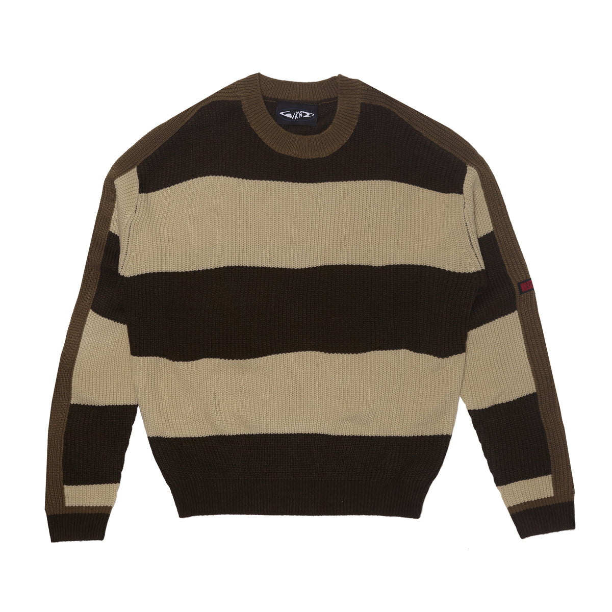 Knit Jumper - Brown Stripe