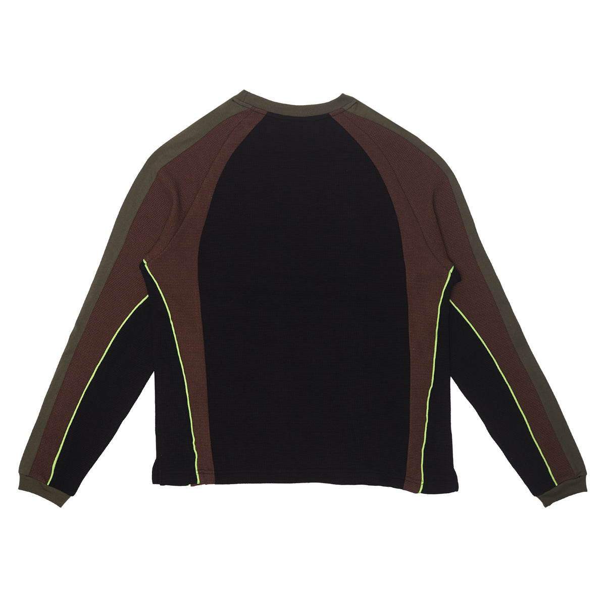 Panel Long Sleeve - Black/Brown