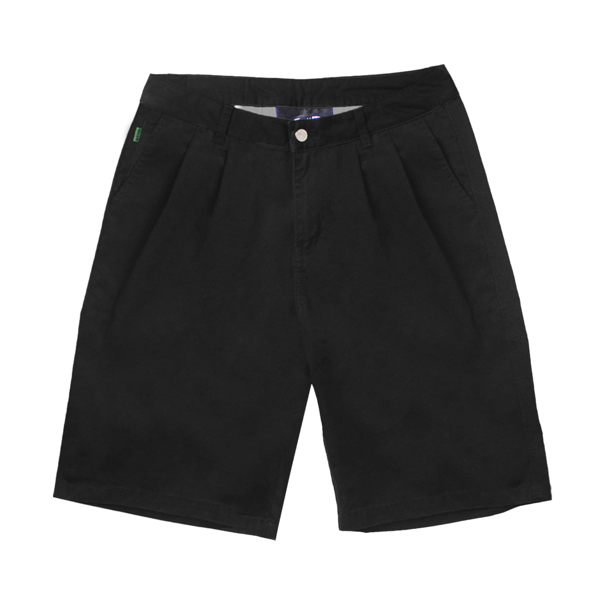 Pleated Tubes Shorts - Black