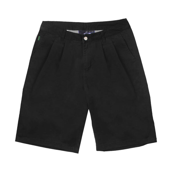 Pleated Tubes Shorts - Black