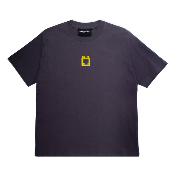 Puff Print Logo Tee - Muted Navy