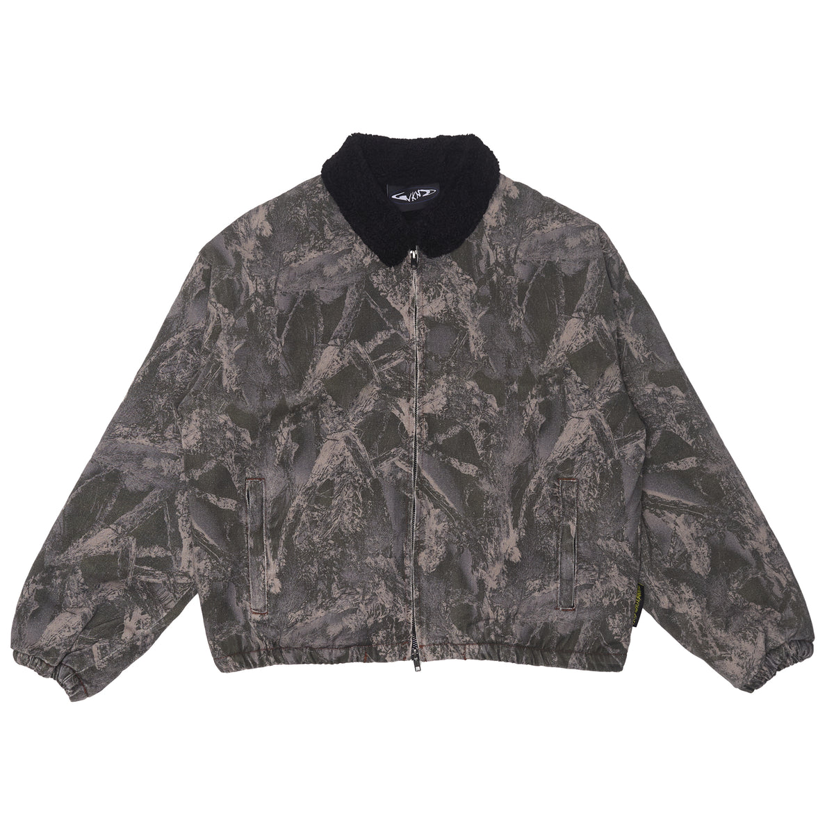 Zip Jacket - Camo Denim Sherpa