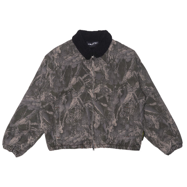 Zip Jacket - Camo Denim Sherpa