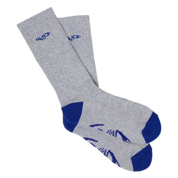 Fishbone Sock - Heather Grey