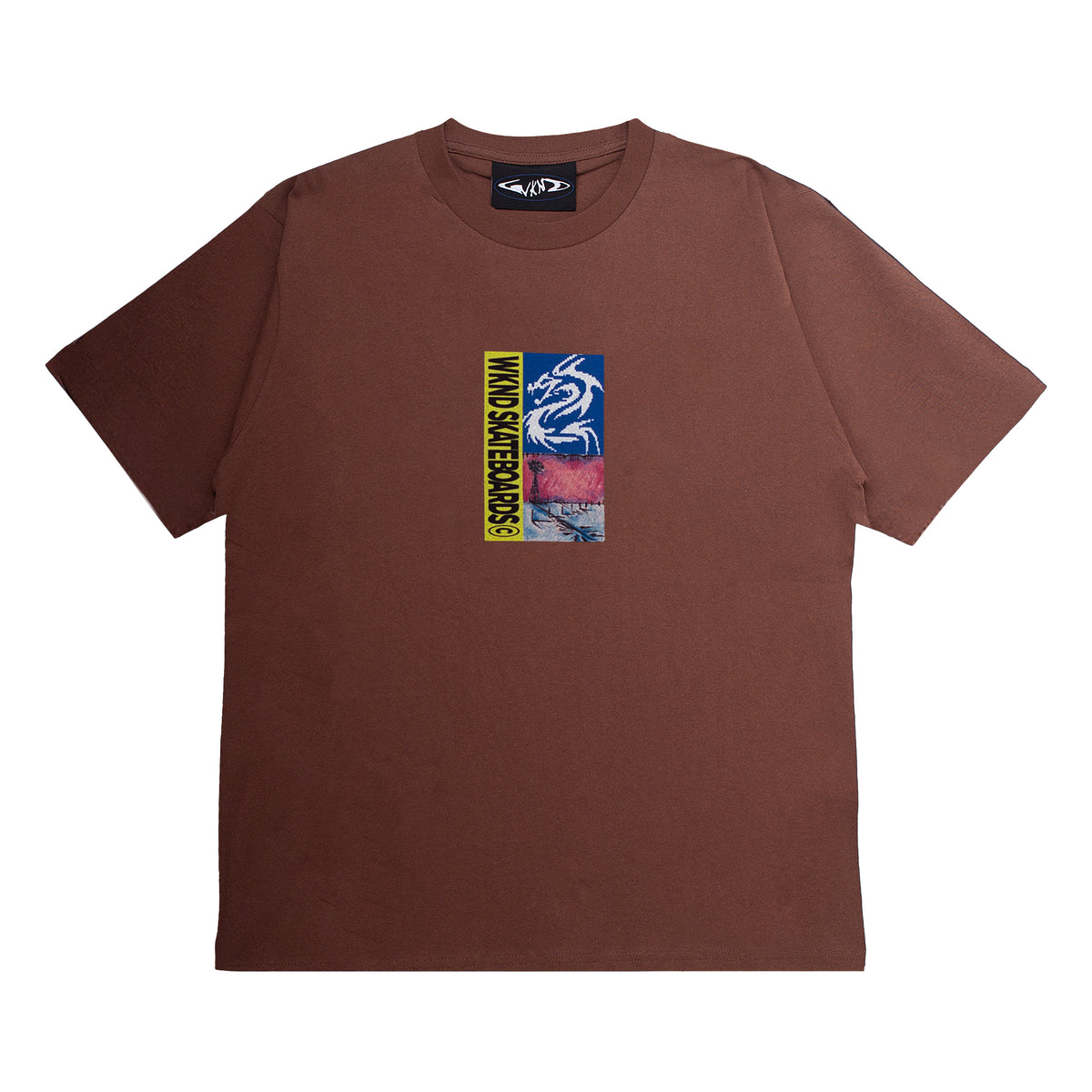 Triptych Tee - Brown