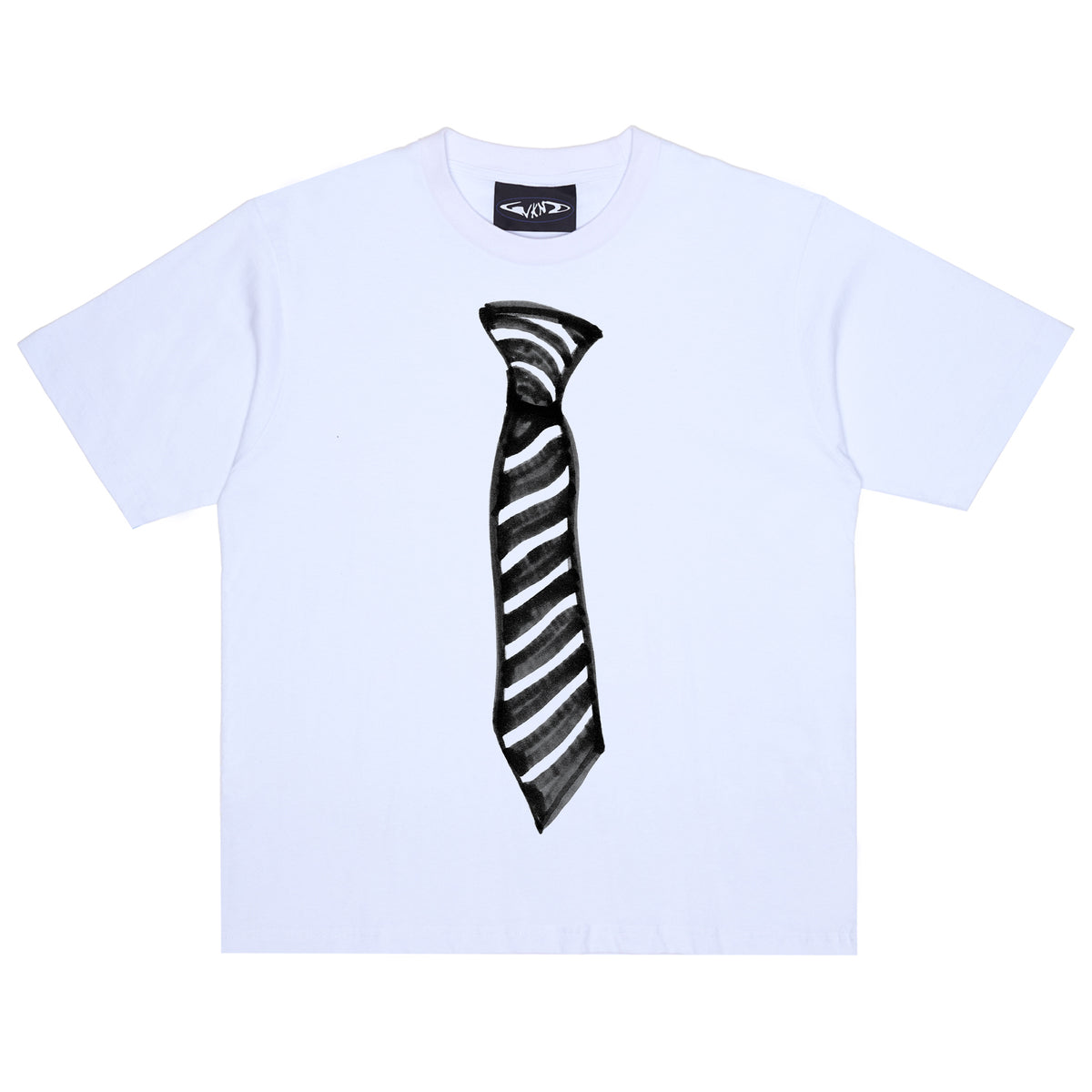 Tie Tee - White