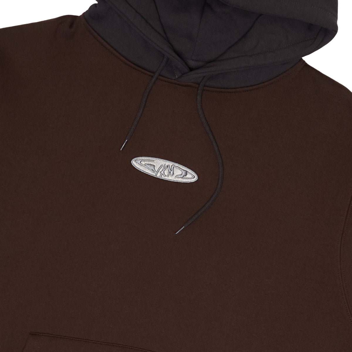 Two Tone Hoodie - Brown / Black