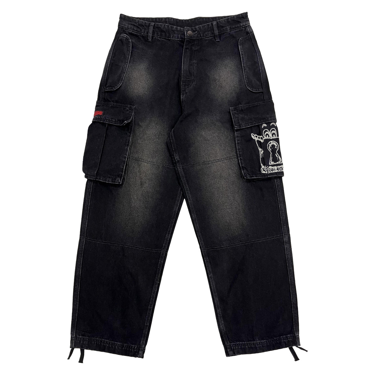 Techie Jeans - Washed Black Denim