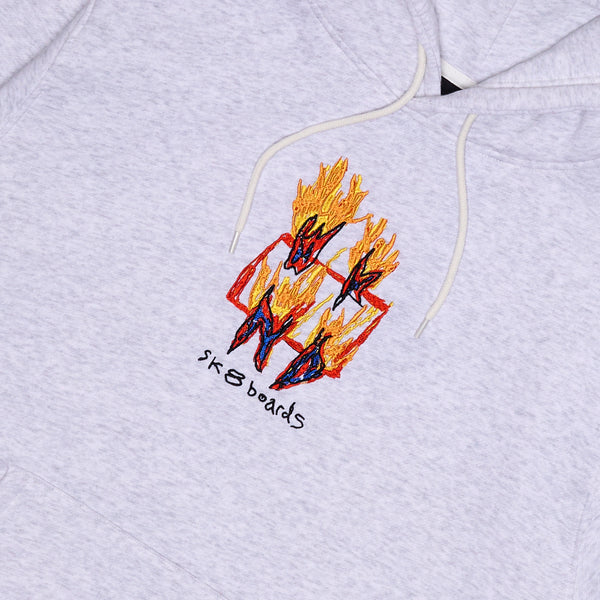 Ashed Out Hoodie - Heather Grey