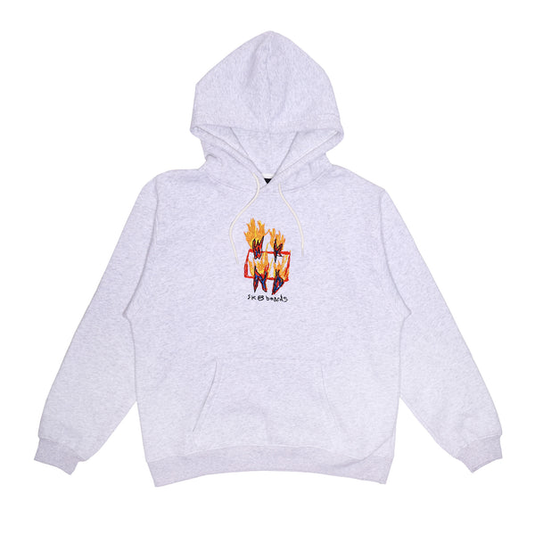 Ashed Out Hoodie - Heather Grey