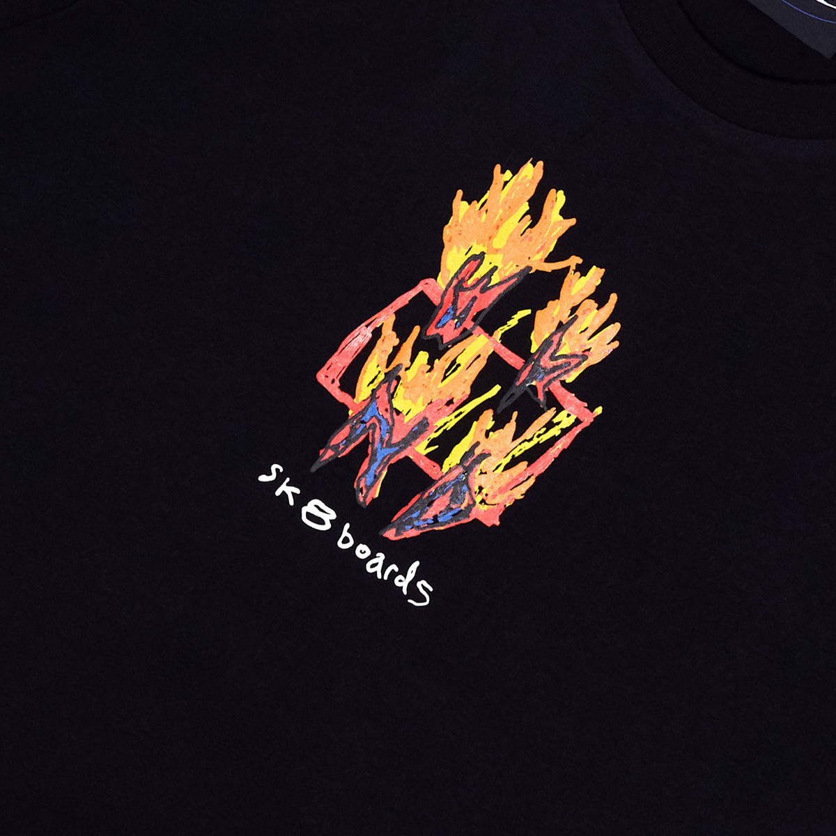 Ashed Out Tee - Black