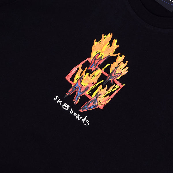 Ashed Out Tee - Black