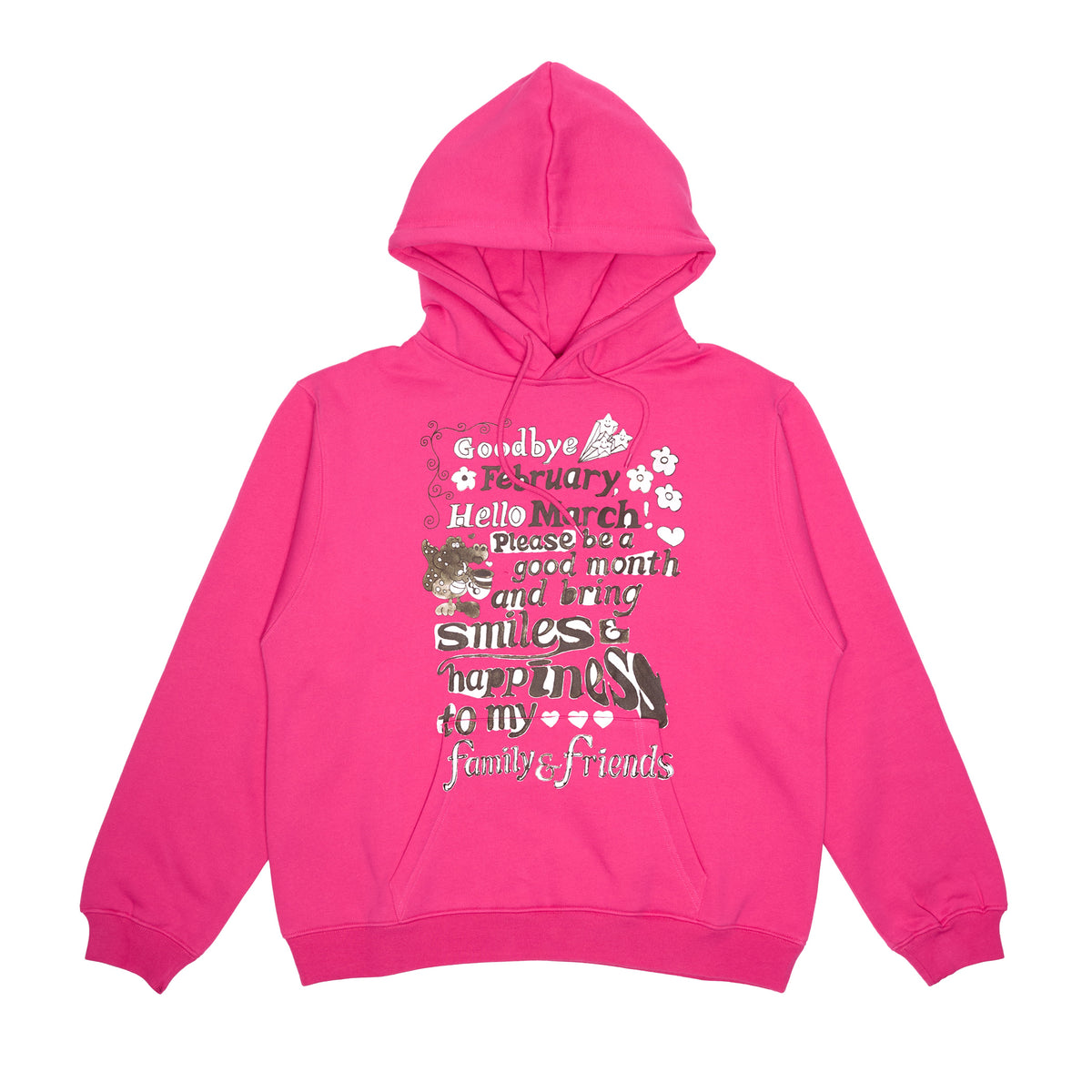 Hello March Hoodie - Watermelon