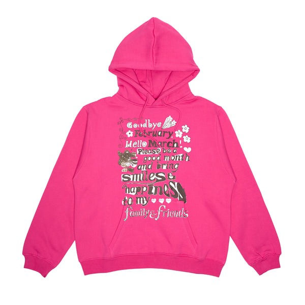 Hello March Hoodie - Watermelon