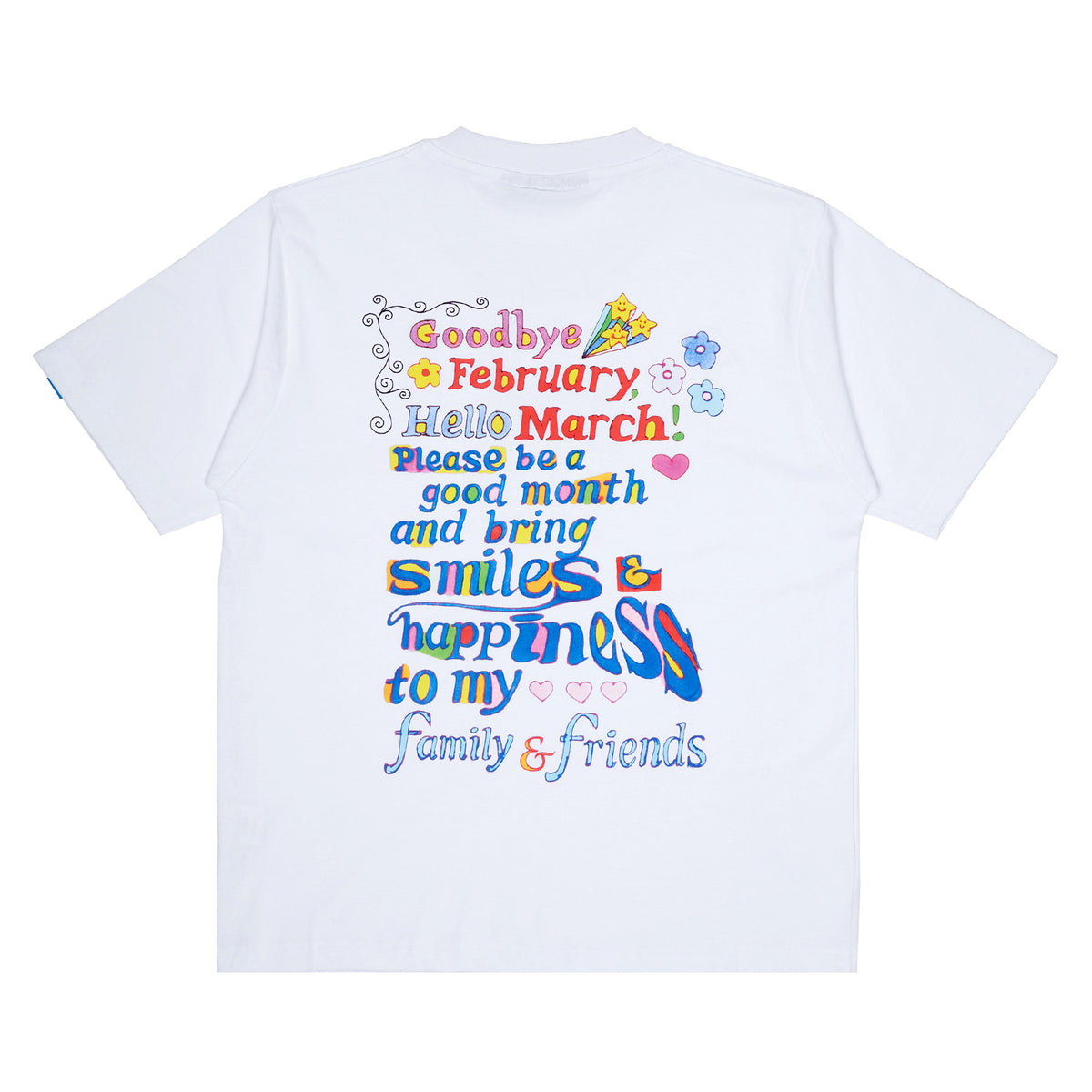 Hello March Tee - White