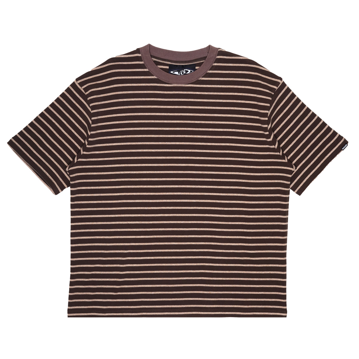 Stripe Tee - Brown & Khaki