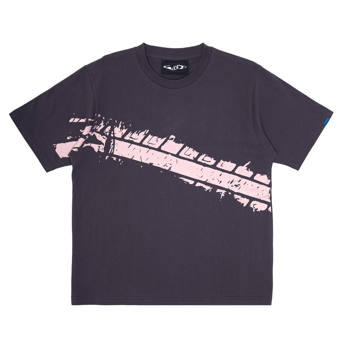 Tire Etch Tee - Muted Navy
