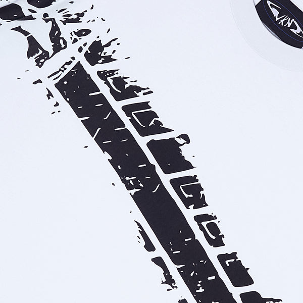 Tire Etch Tee - White