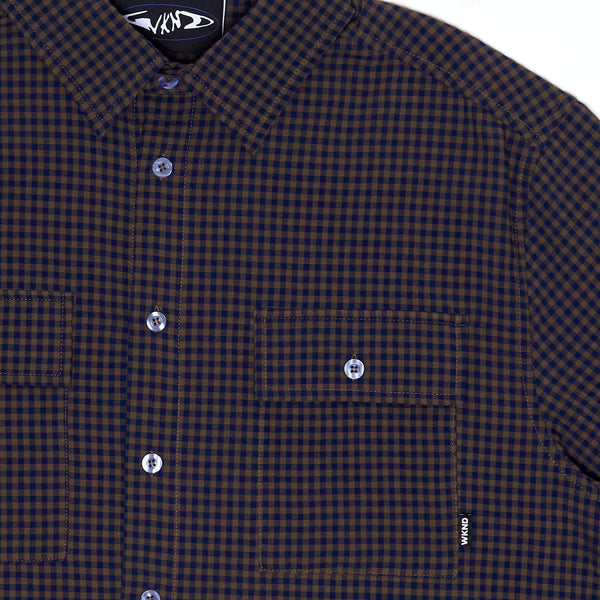 Wilson Shirt - Navy / Brown