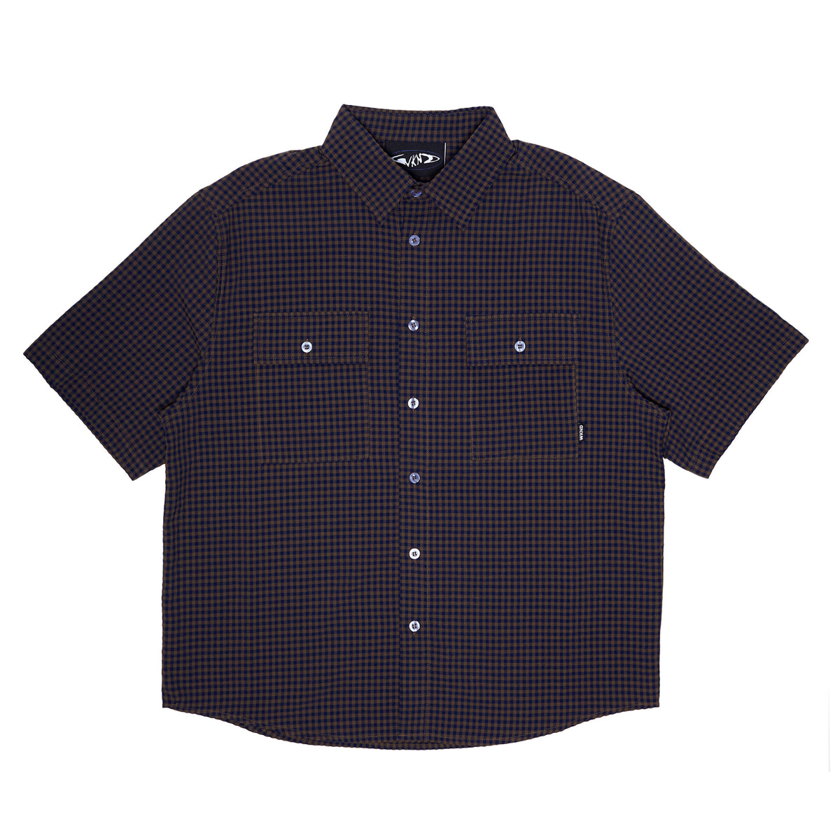 Wilson Shirt - Navy / Brown