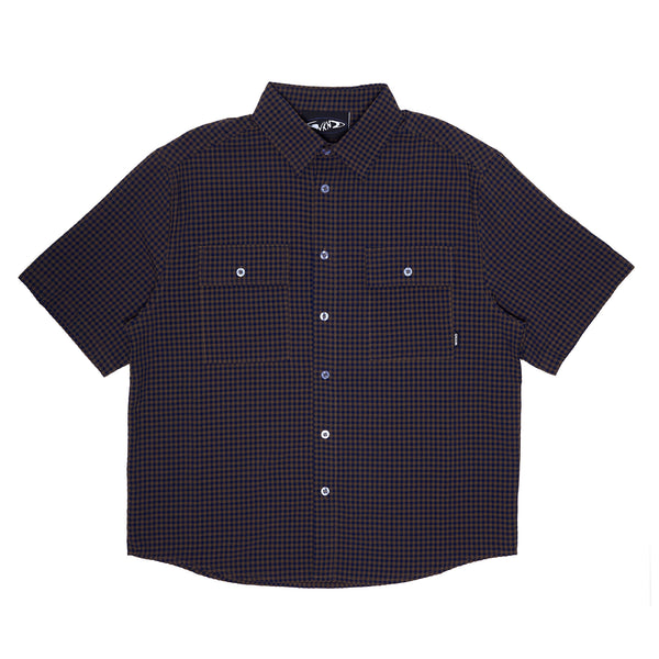 Wilson Shirt - Navy / Brown