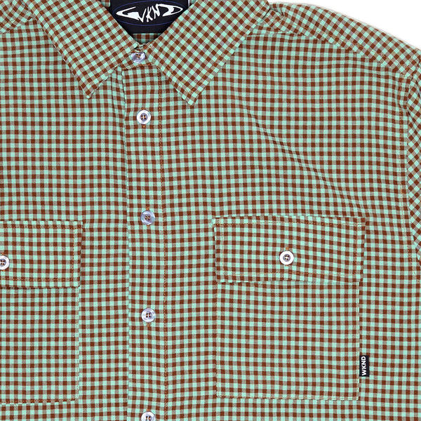 Wilson Shirt - Teal / Brown