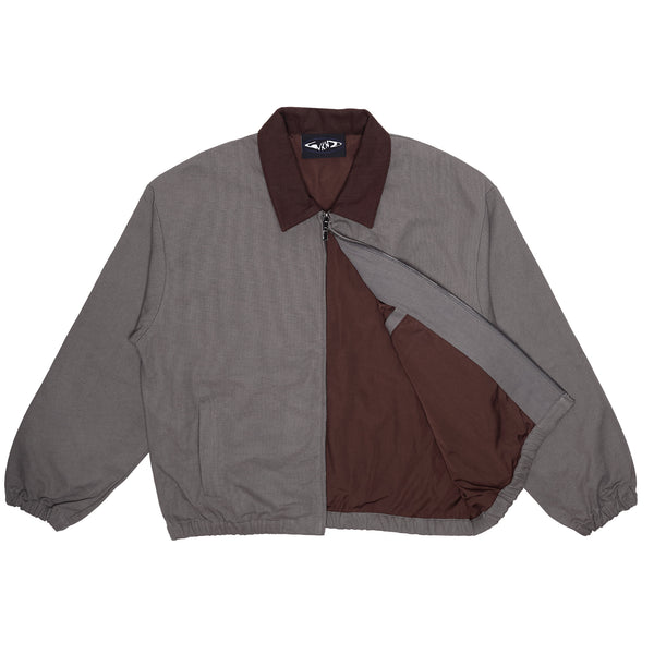 Zip Jacket - Grey / Brown