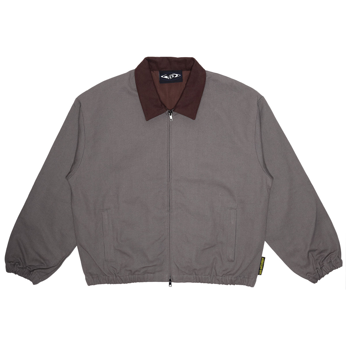 Zip Jacket - Grey / Brown