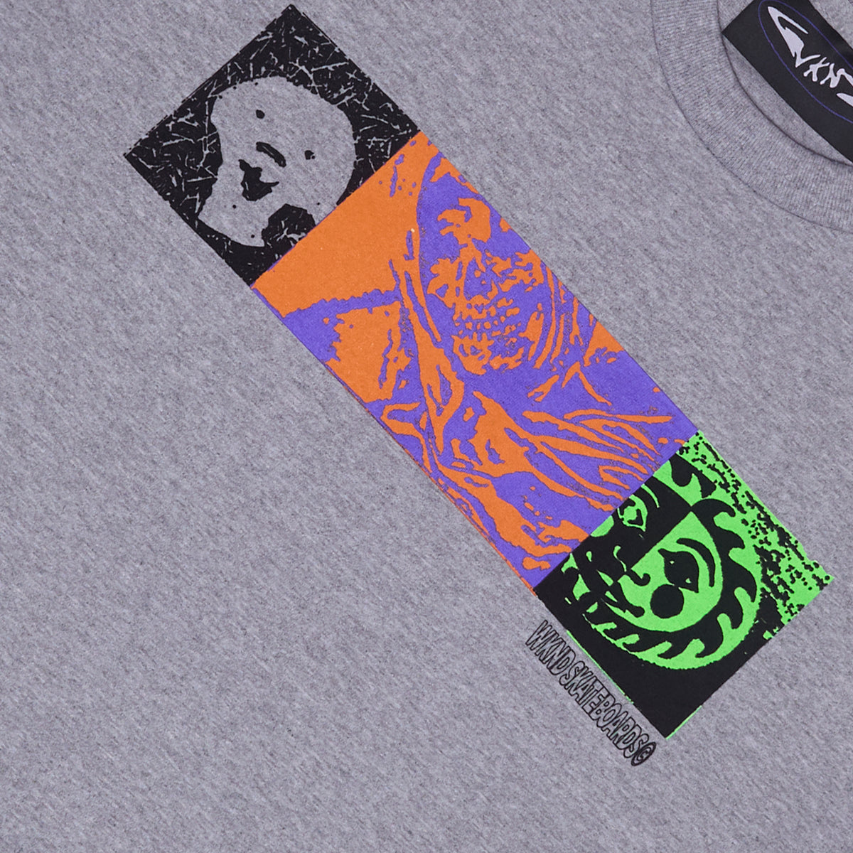 Trio Tee - Light Heather Grey