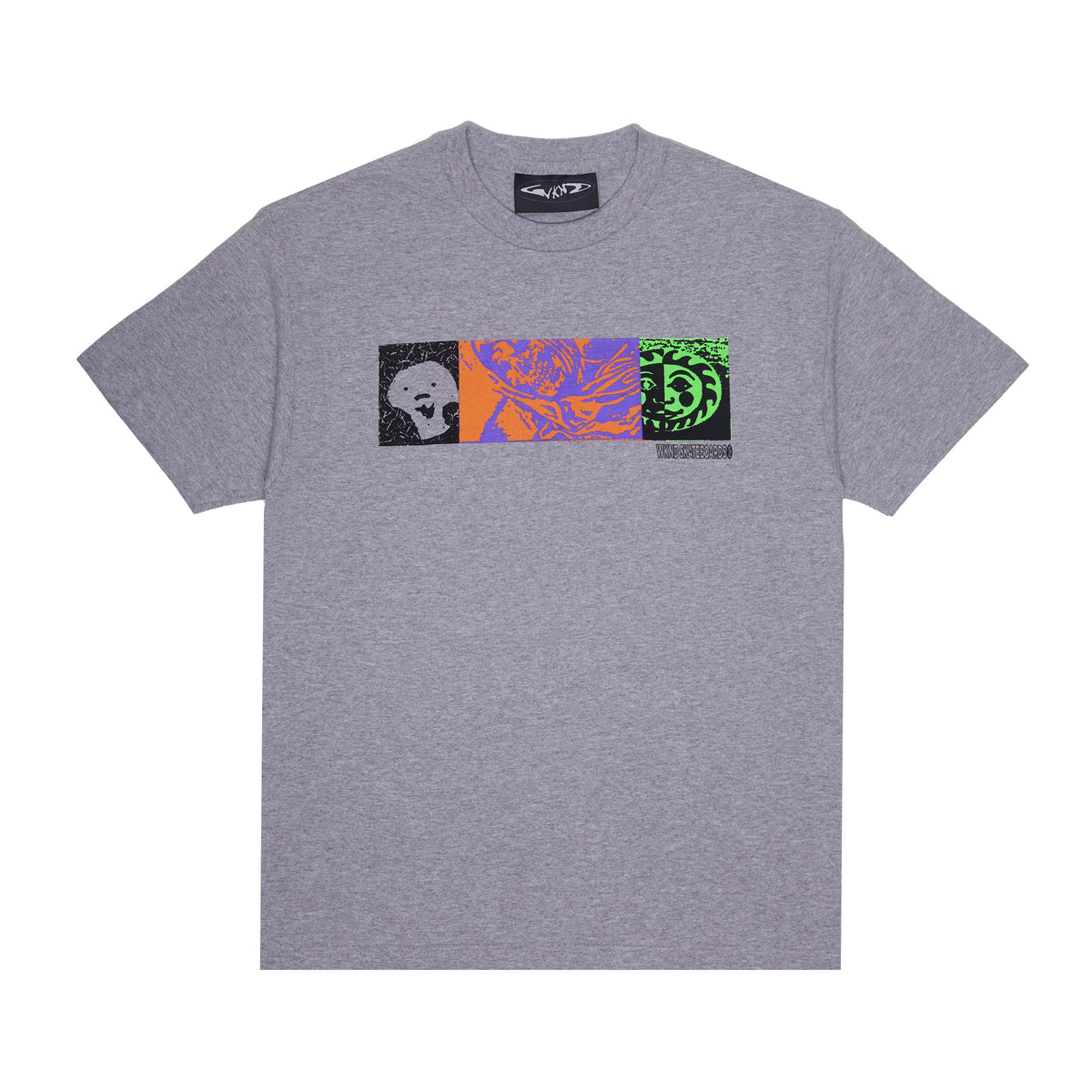 Trio Tee - Light Heather Grey
