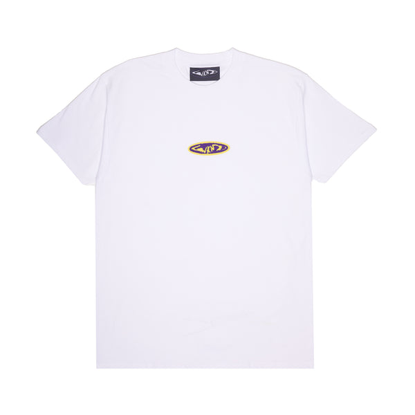 Fishbone Chenille Patch Tee - White