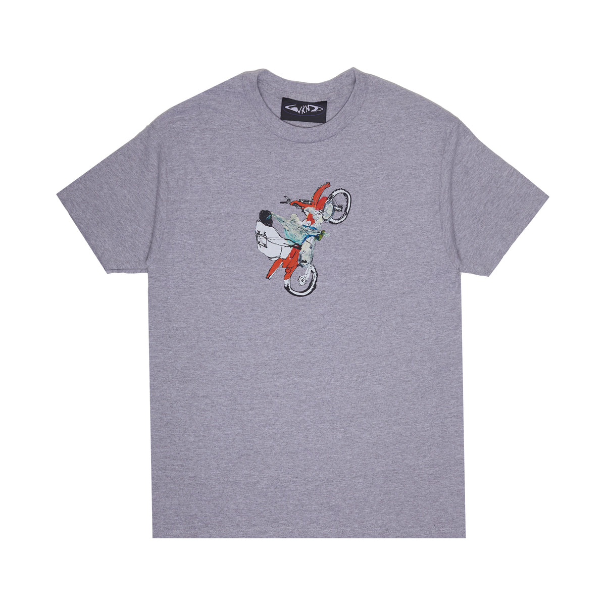 Bike Tee - Light Heather Grey