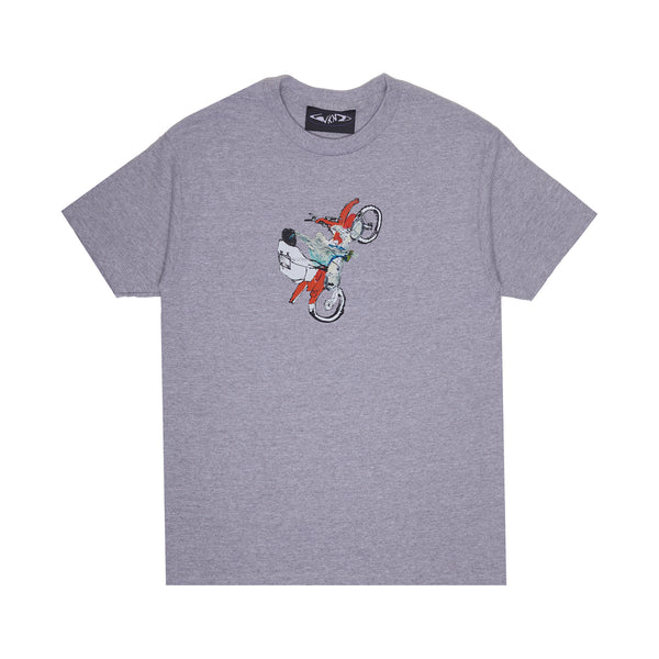 Bike Tee - Light Heather Grey
