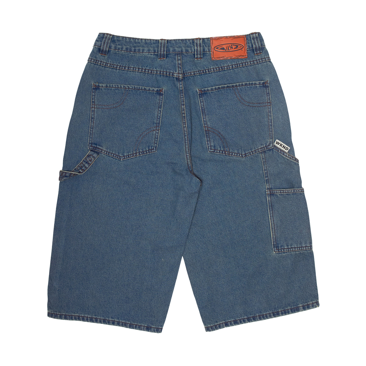 Damn Near Carpenter Shorts -Washed Medium Blue
