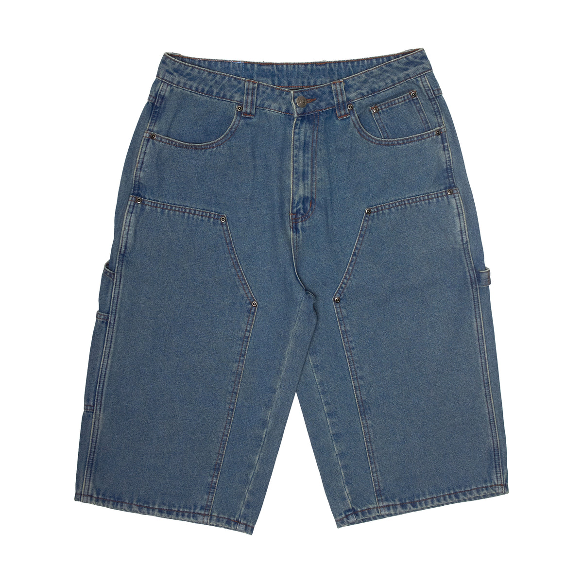 Damn Near Carpenter Shorts -Washed Medium Blue