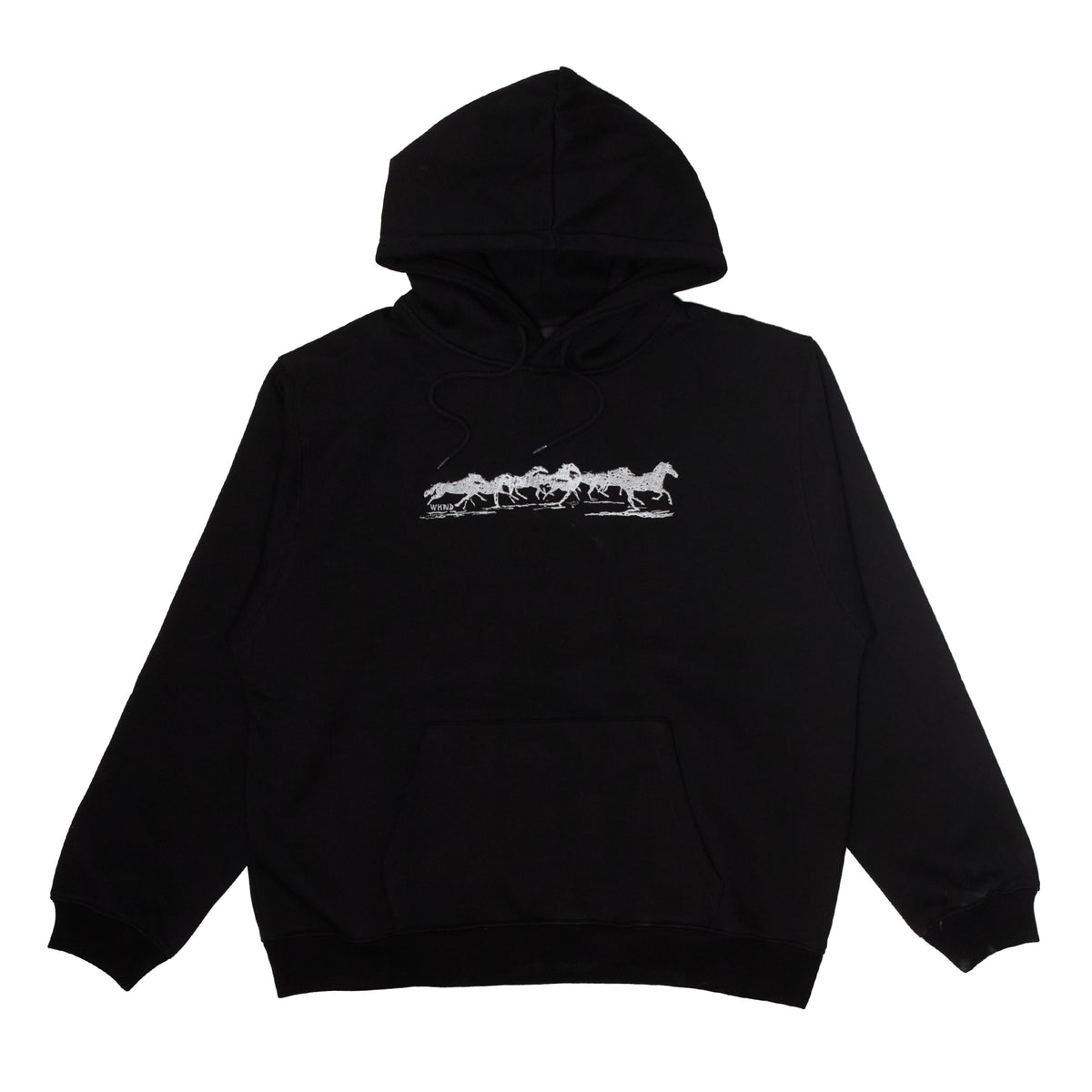 Silver Stallion Hoodie - Black