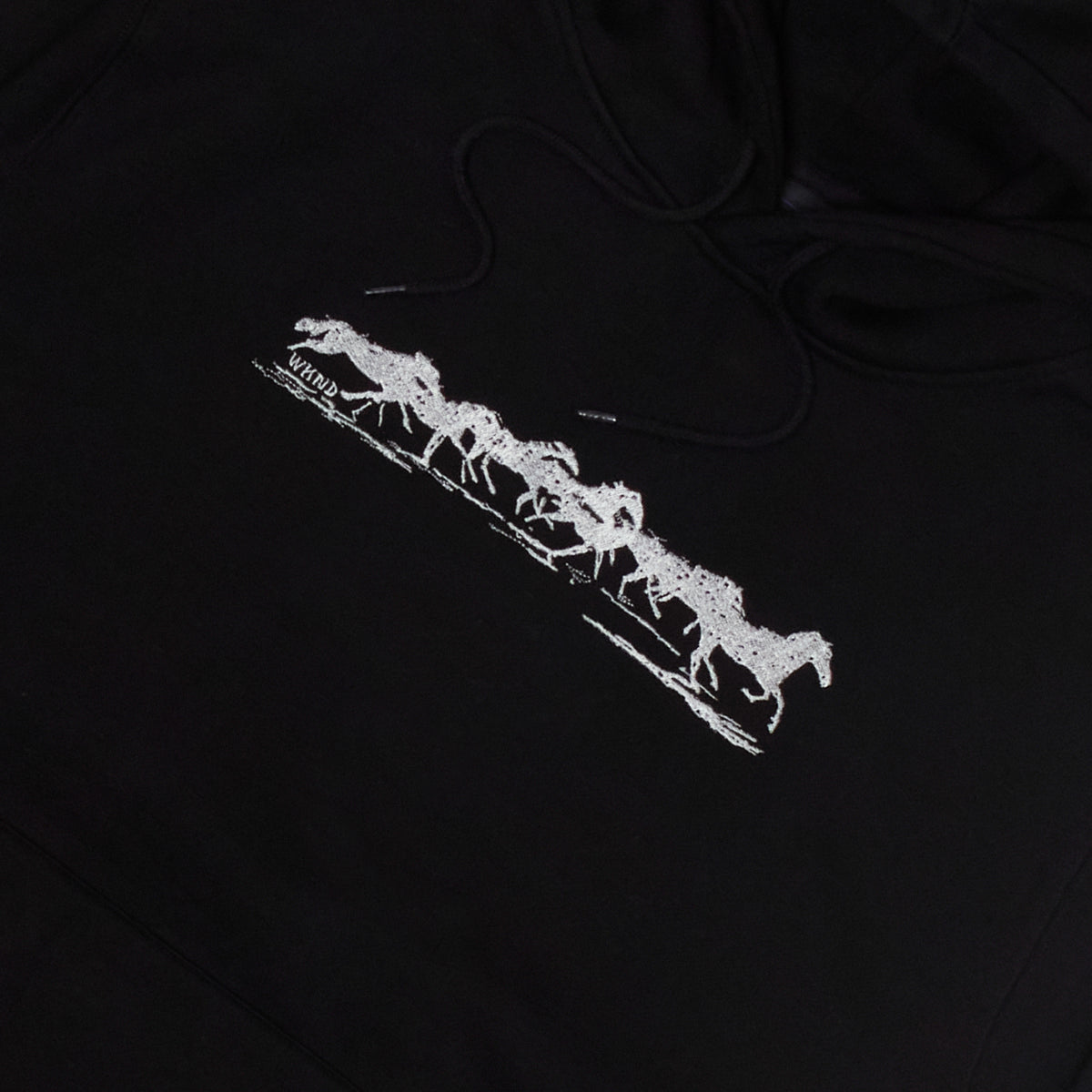 Silver Stallion Hoodie - Black