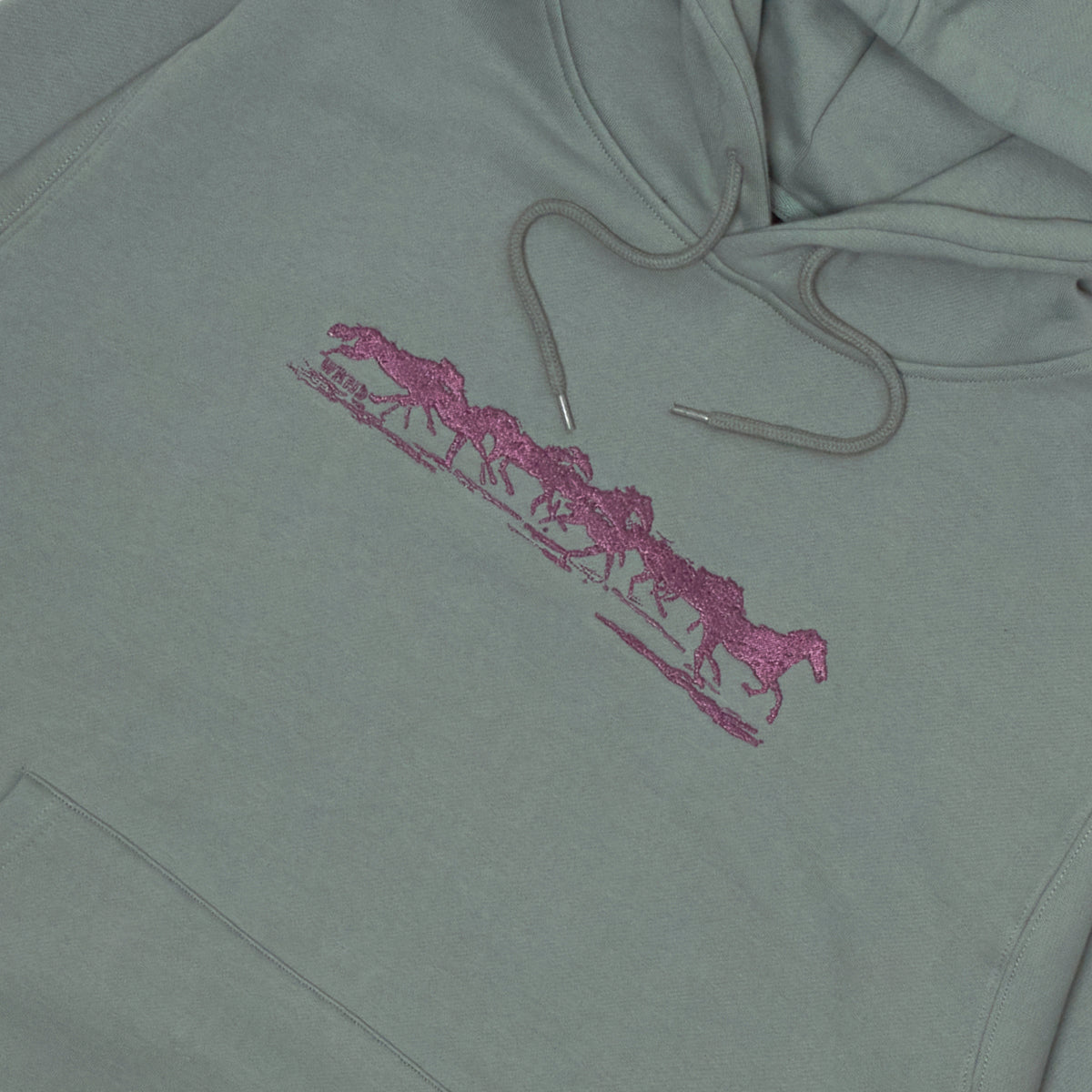 Silver Stallion Hoodie - Sage Green