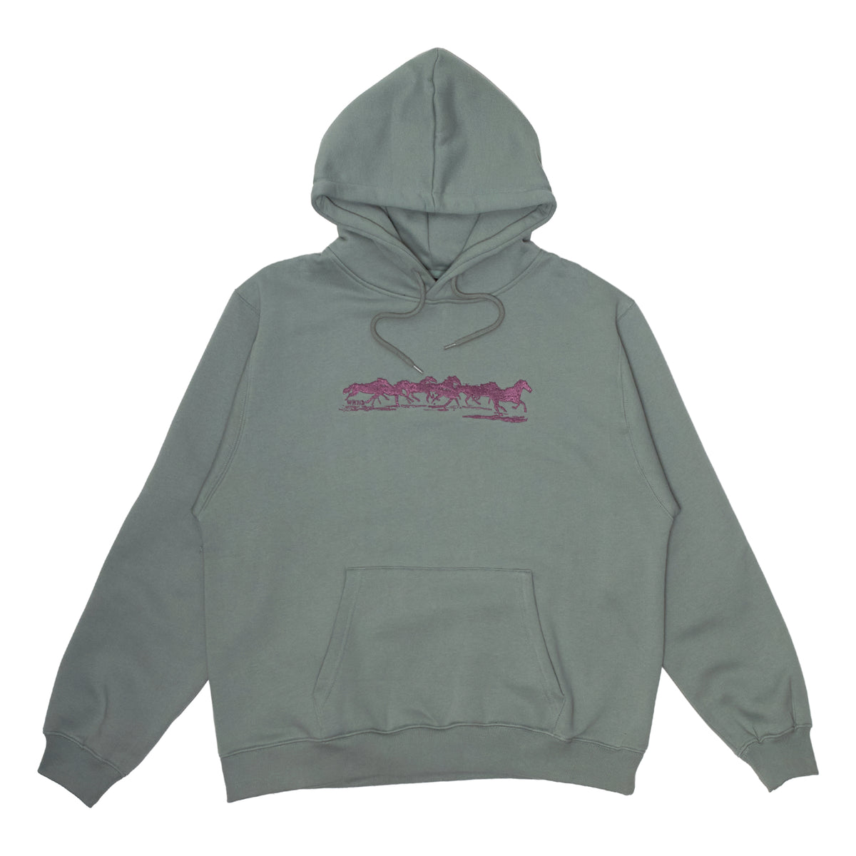 Silver Stallion Hoodie - Sage Green